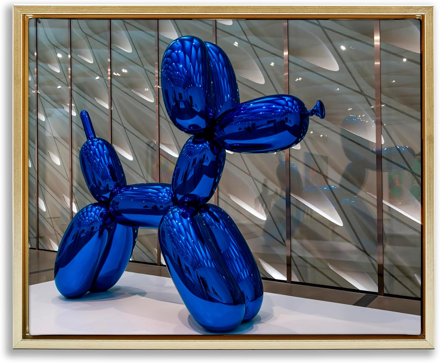 Stupell Industries Koons Sculpture Photography Gray Framed Floater Canvas Wall Art, design by Jeff Poe Photography, 17 x 21