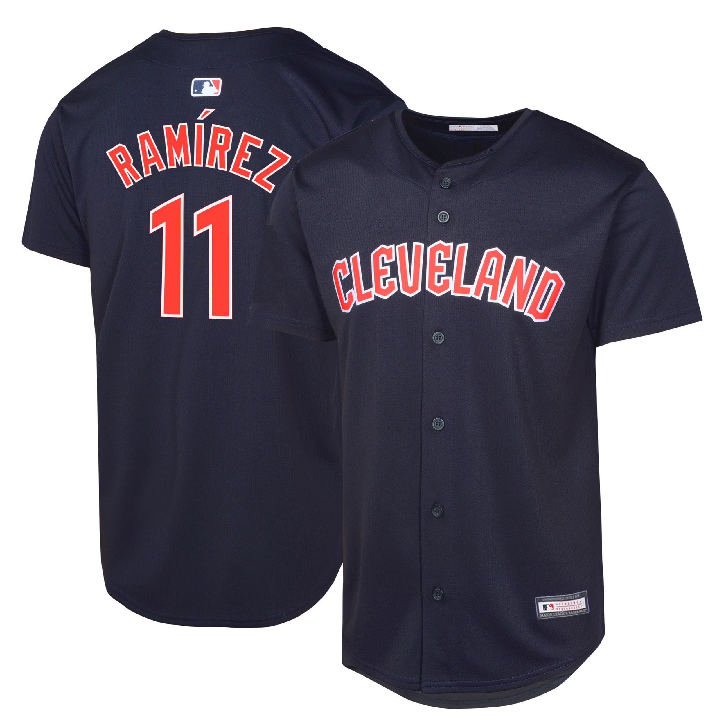 Outerstuff Jose Ramirez Cleveland Guardians MLB - Maglia da bambino 8-20, colore: Blu navy, Jose Ramirez Cleveland Guardiani Marina, 8