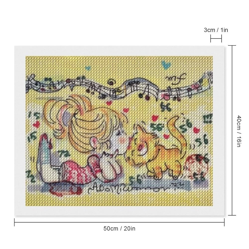 絵画ハンドメイド Amazon | 水森亜土 絵 (35) アニメ 5D ダイヤモンドアート