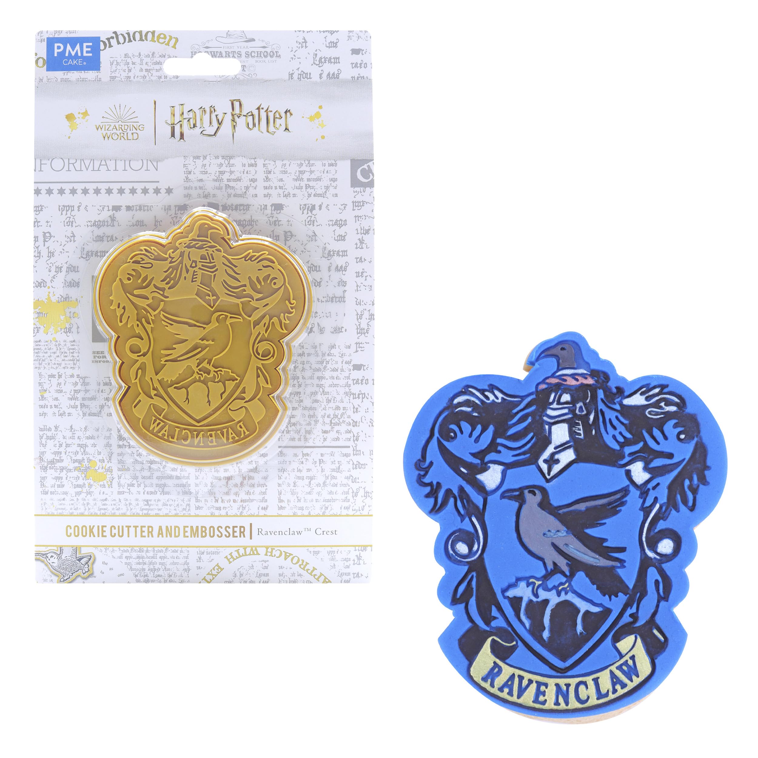PME Harry Potter Cookie Cutter & Embosser, Ravenclaw Crest, Blue