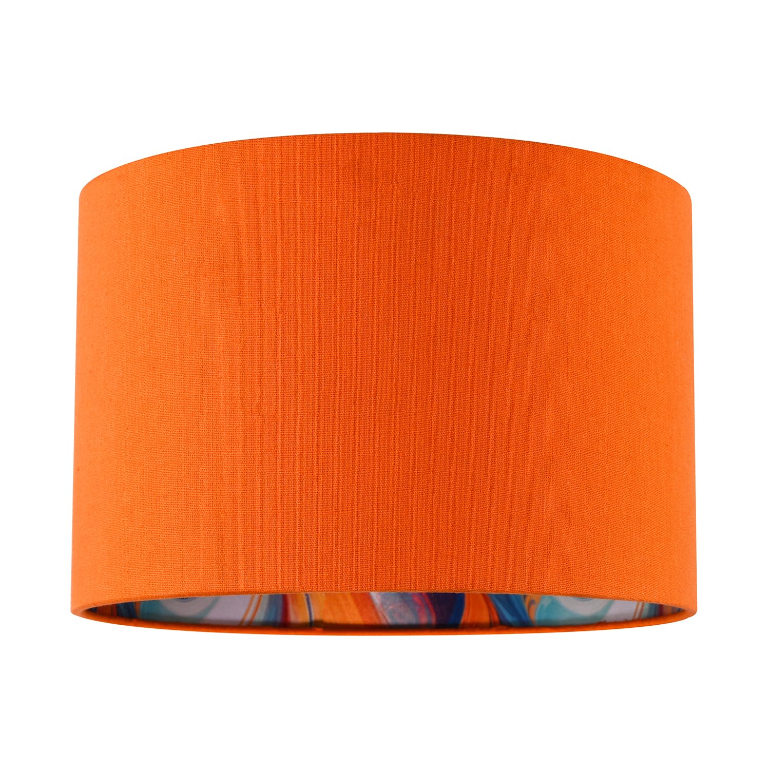 Happy Homewares Lamp Shade Linen 30cm Orange