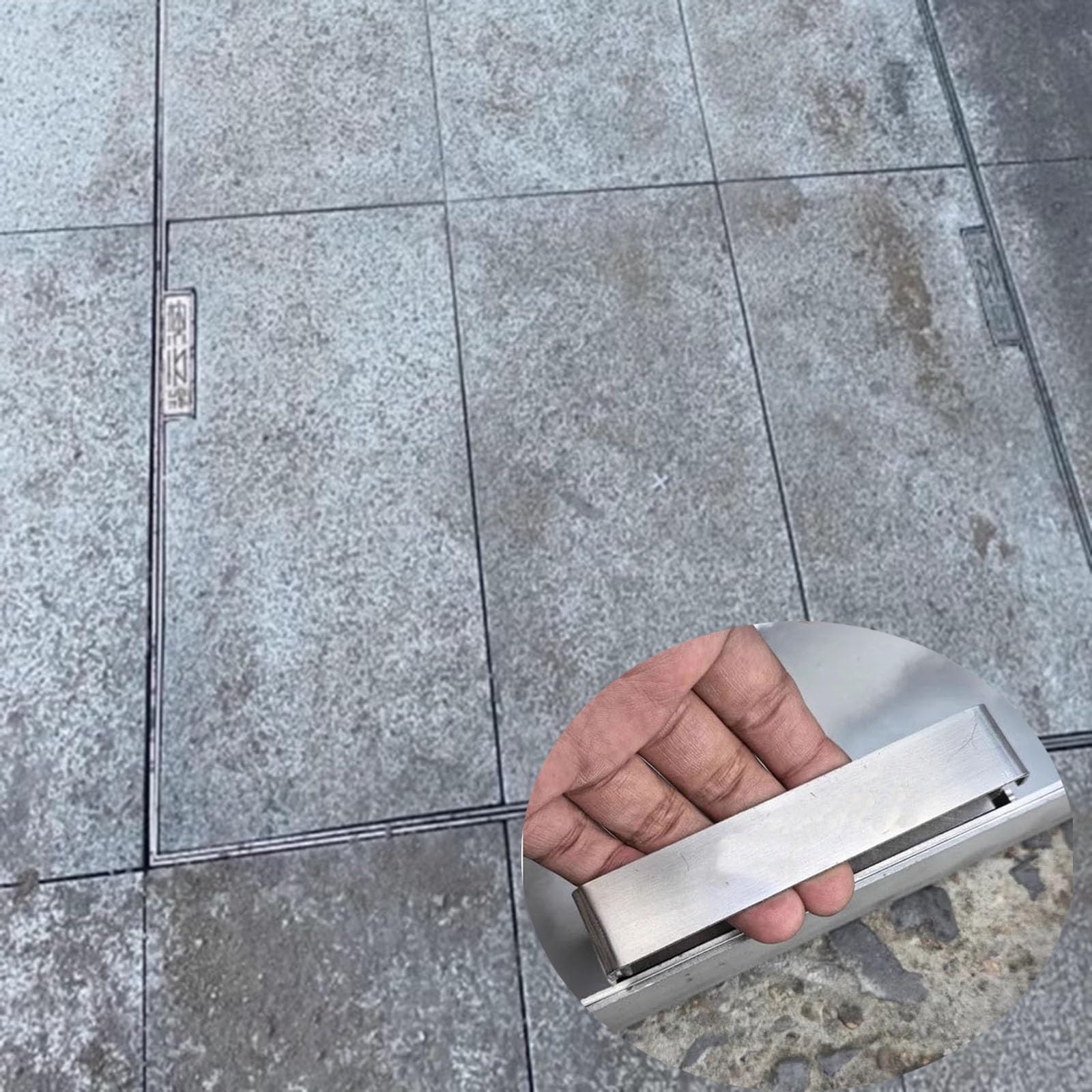 Couvercle de regard carré avec cadre robuste pour fosse septique 14x14 pouces