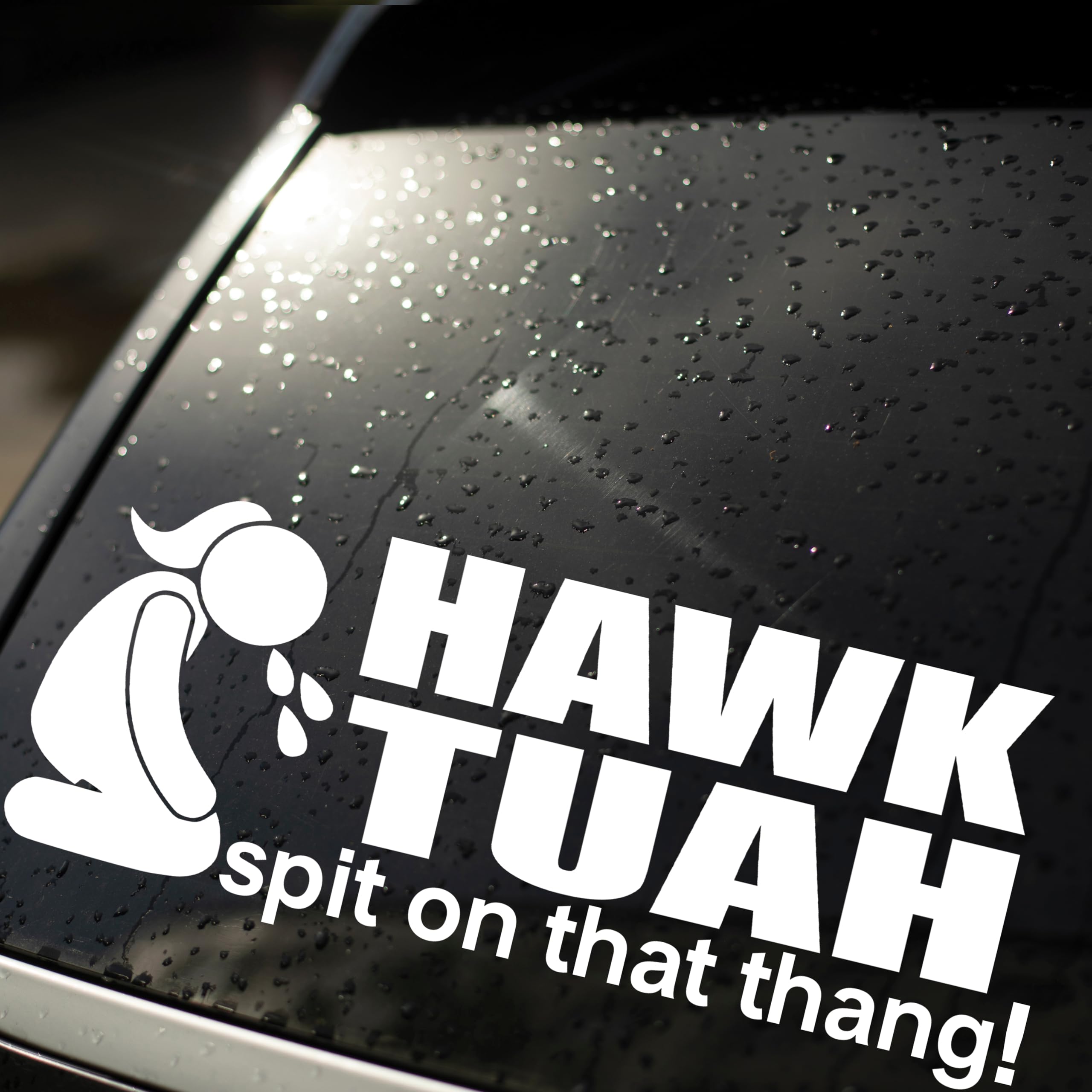 Hawk Tuah Spit On That Thang Decal - Spit On That Thing