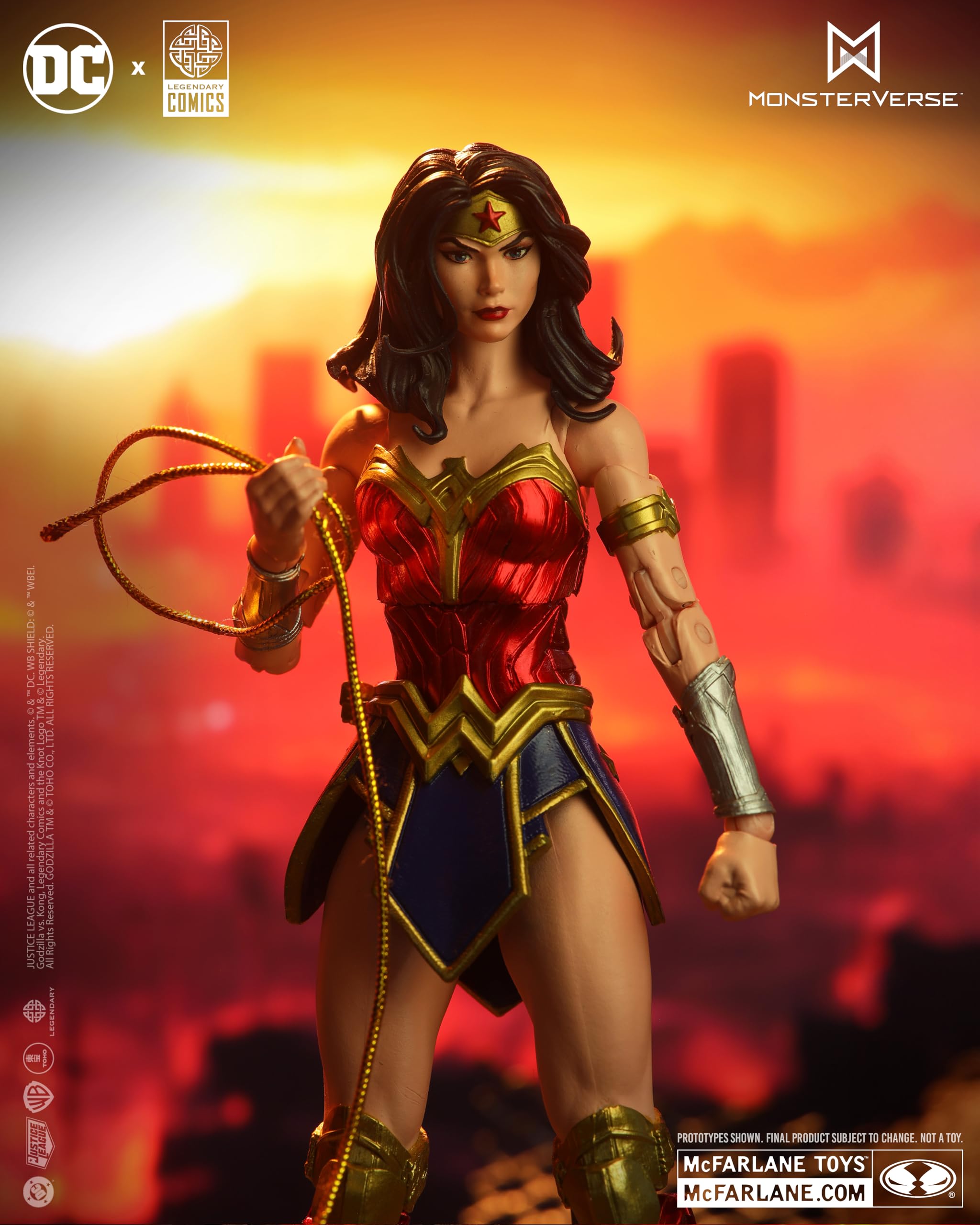 McFarlane Toys - DC Multiverse Wonder Woman kontra Godzilla (Liga Sprawiedliwości kontra Godzilla) 2 szt