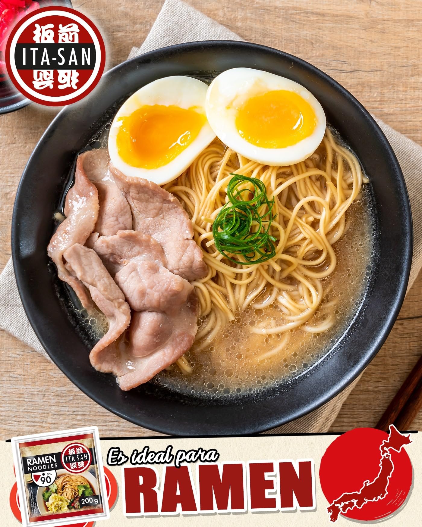 ITA-SAN Fideos Ramen 200 g 30 sztuk