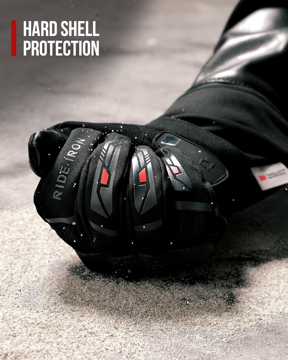 Winter Motorcycle Gloves for Men & Women Waterproof Warm Cold Weather Riding Gloves with Touchscreen for ATV UTV Riding, Road Racing, Snowmobile, Motocross - Image 7