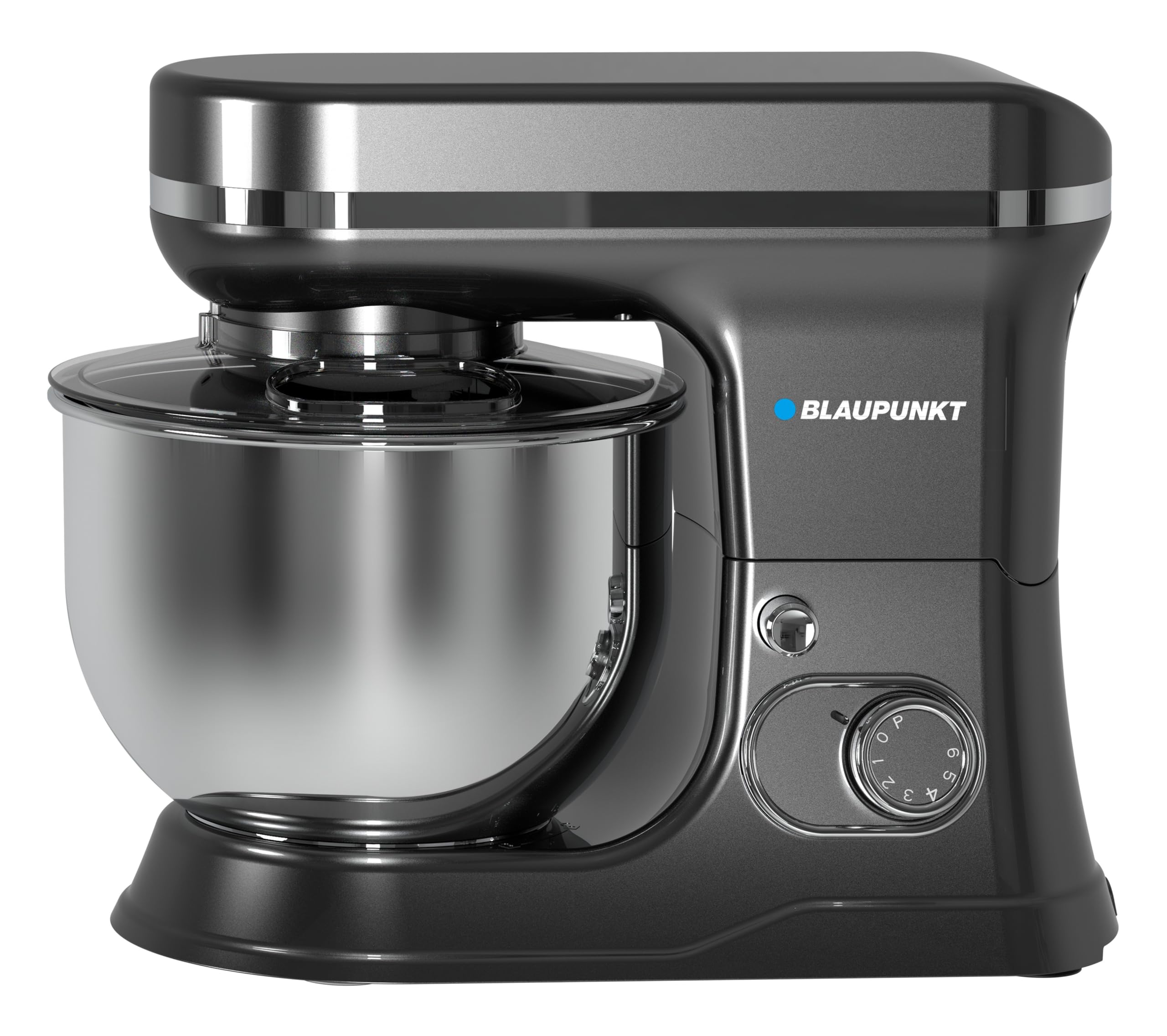 Blaupunkt Stand Mixer 1000W – 6-Speed with Pulse, 5L Stainless Steel Bowl, Dough Hook, Beater, Whisk, Metal Gear, Planetary Mixing, Splash Guard, Tilt Head, 2-Year Warranty – PMS510