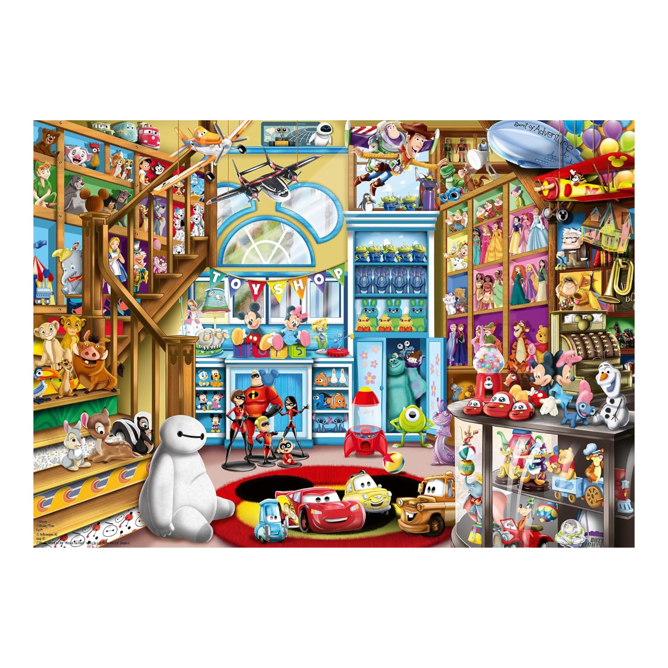 Ravensburger - Puzzle 1000 Piezas Disney Tienda Juguetes | Puzzle Adultos | para Toda La Familia | 70x50 Cm | Rompecabezas Adultos