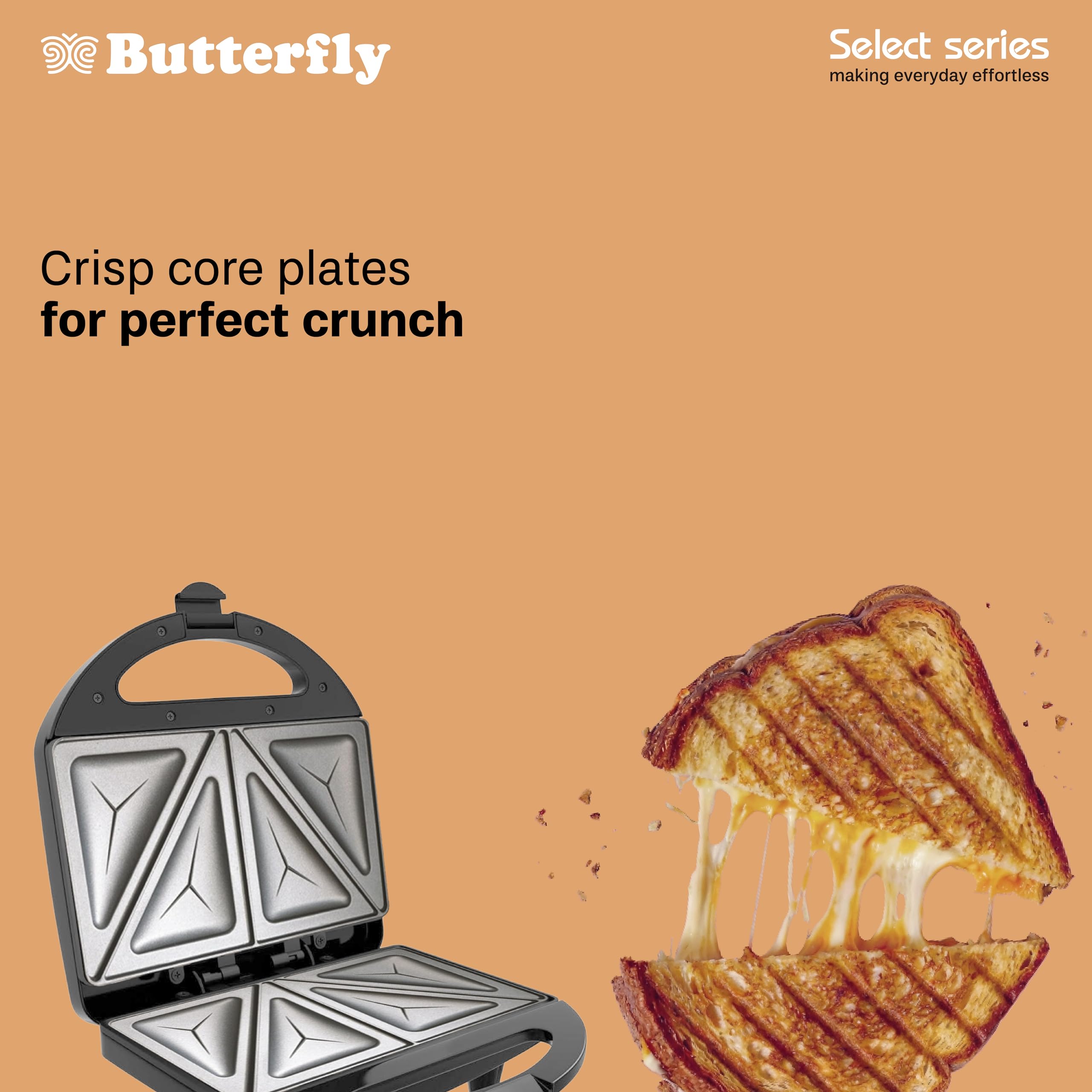Butterfly Crosta Sandwich Maker - Toast Sandwiches Fast! -3