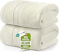 Vista 30 de Utopia Towels - Lujosa toalla de baño jumbo, 2 unidades - 600 g/m², 100% algodón hilado en anillo, toalla extragrande altamente absorbente