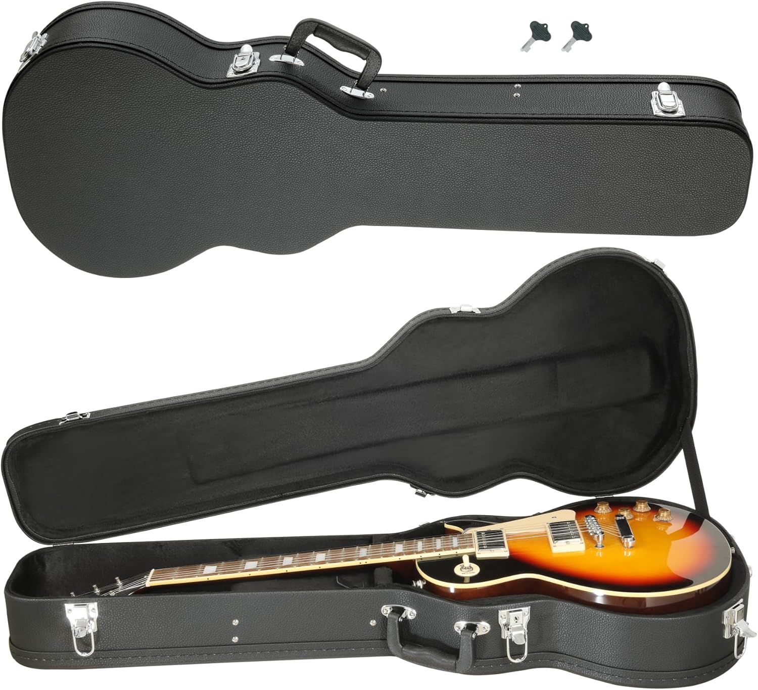 Electric Guitar Case For Les Paul Electric Guitar Hard-Shell Case With Lock