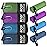 BOGI 4 Pack(8 pcs) Microfiber Travel Sports Towel-Quick Dry Towel, Soft Lightweight Microfiber Camping Towel Absorbent Compact Travel Towel for Camping Gym Beach Bath Yoga Swimming Backpacking-Large