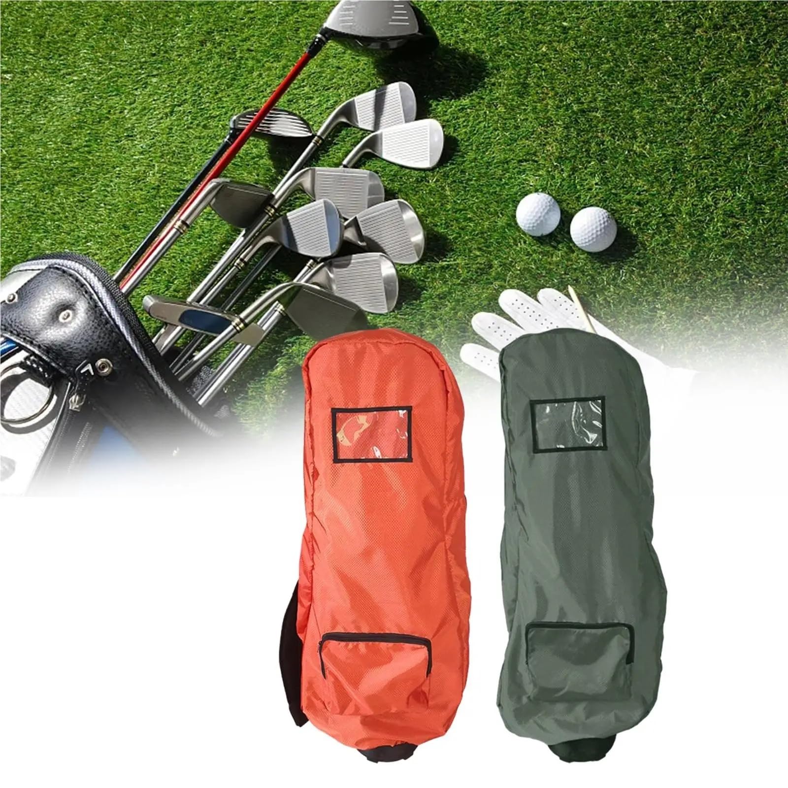 Funda para Bolsa De Golf Bolsa de Golf Cubierta Lluvia Impermeable for Carrito Campo práctica Mujeres Hombres Golfista Protector Viaje