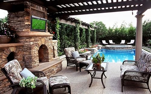 Miniatura 2 de acoveritt Funda para televisor de exterior de 60"-65", con forro resistente a los arañazos, protector LED, mejor compatibilidad con soportes y