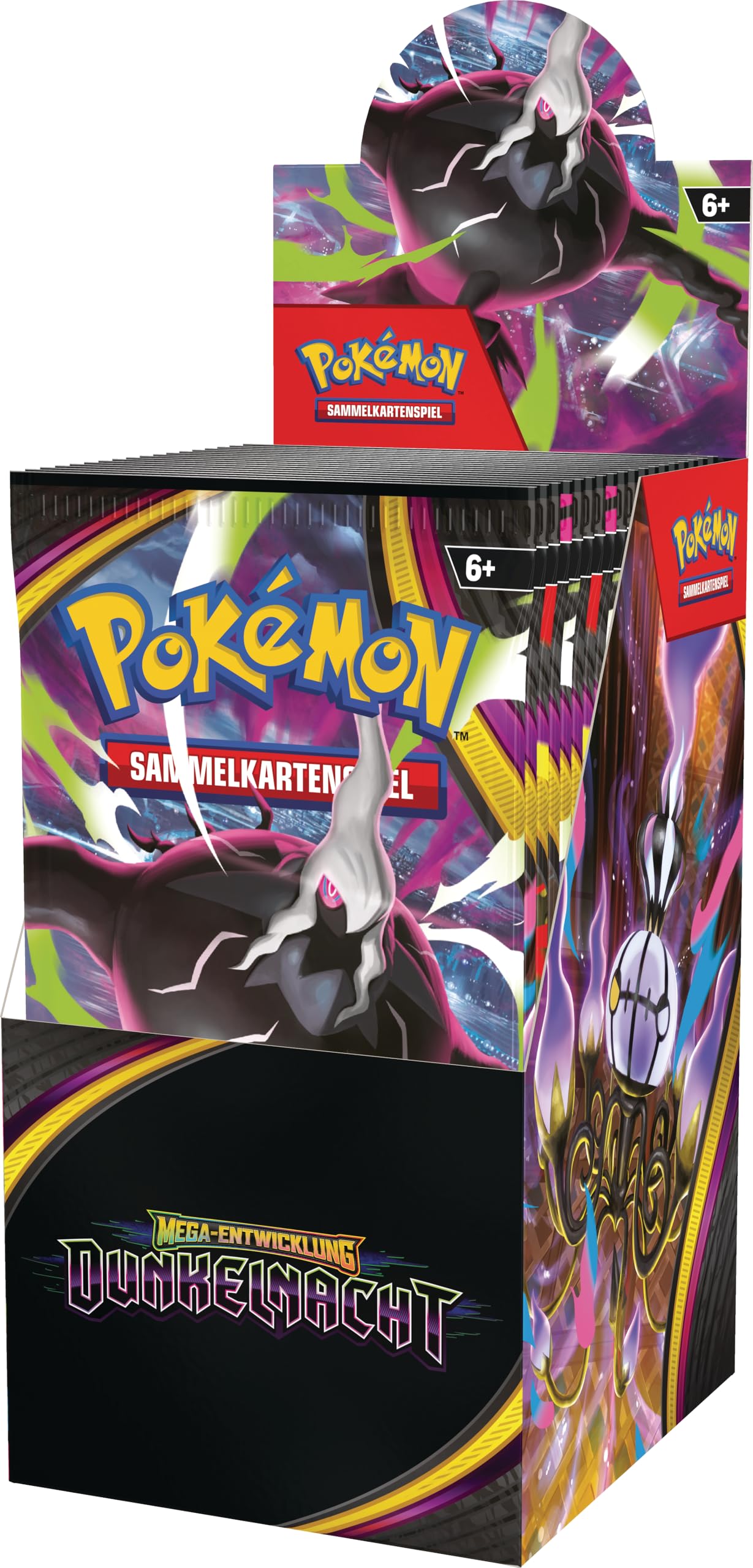 Pokémon-Sammelkartenspiel: Boosterpack-Display Mega-Entwicklung – Dunkelnacht (enthält 18 Boosterpacks)