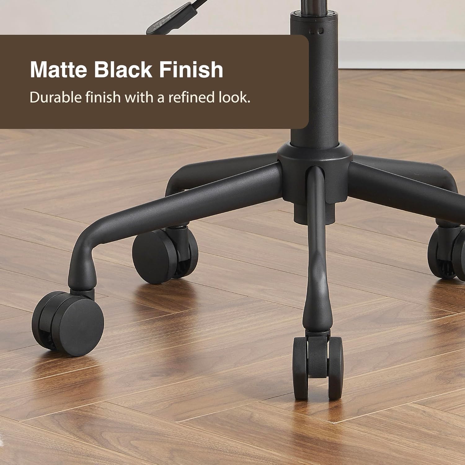 Heavy Duty Extra Wide Thick Cushion Seat Adjustable Height Swivel Rolling Stool for Dental Clinic, Salon, Office, and Bar - NAIA 502 (Black, Standard)