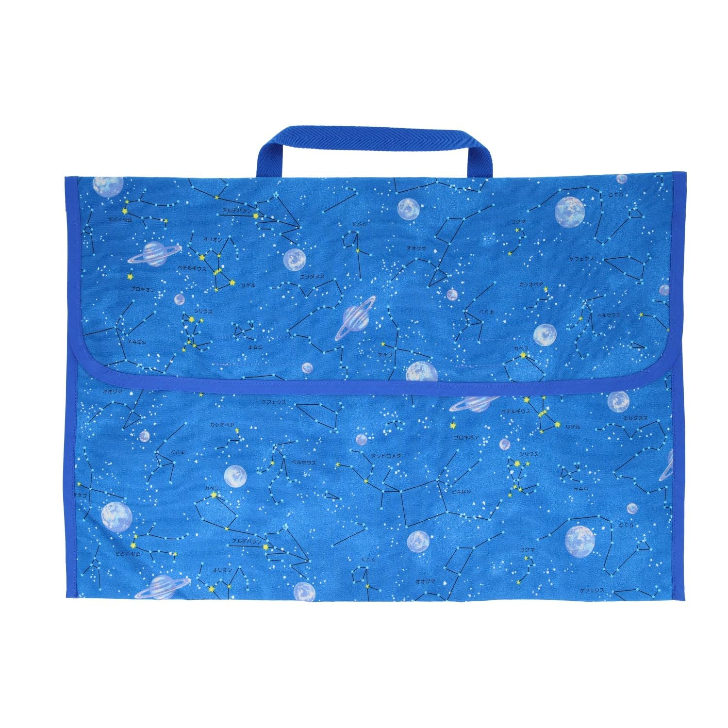 KIYOHARA 男の子 防災頭巾カバー 横50cm×縦34cm 星座 ブルー NNF17-HC