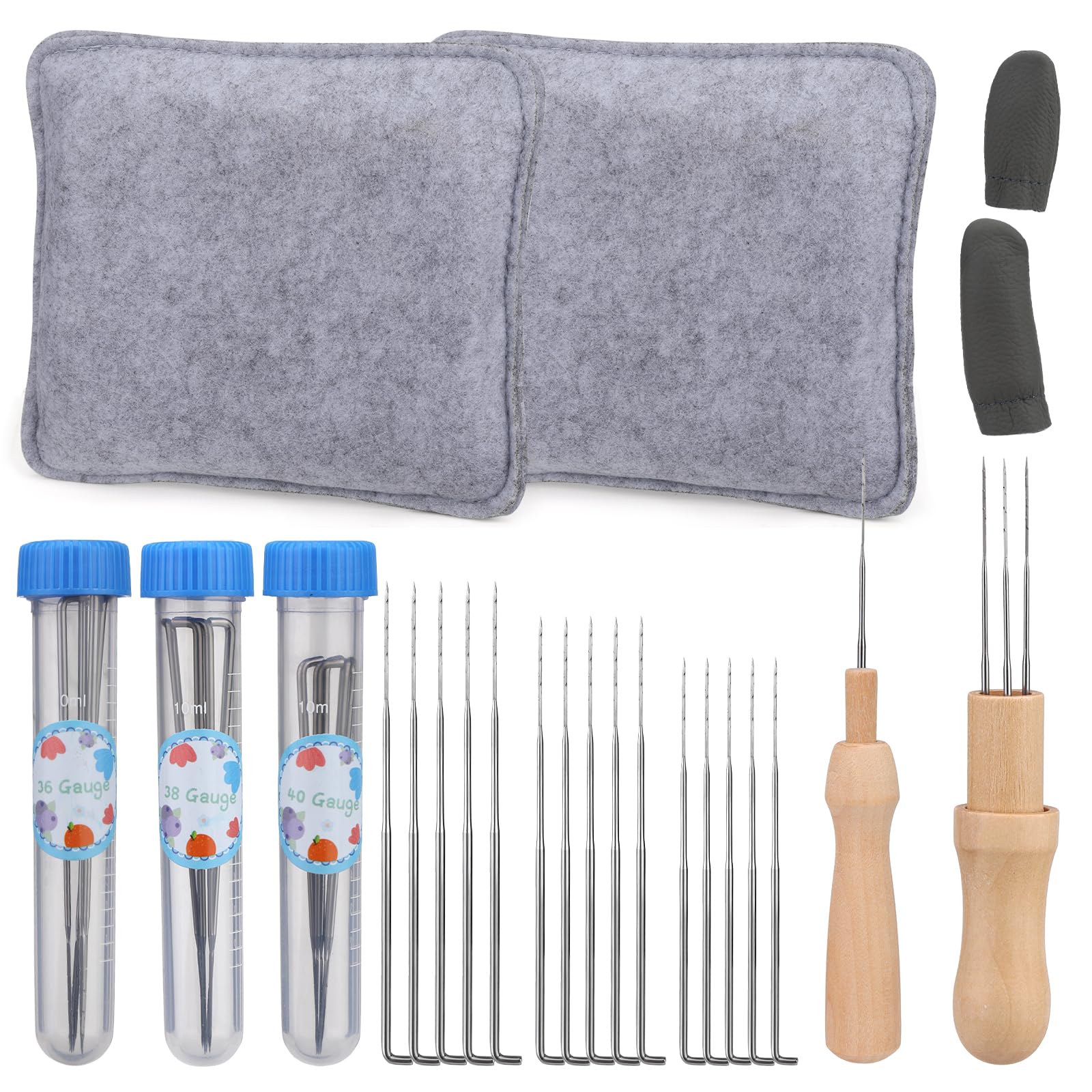 23 Pcs Needle Felting Tools, Felting Needles Mats for Felt Crafts Making