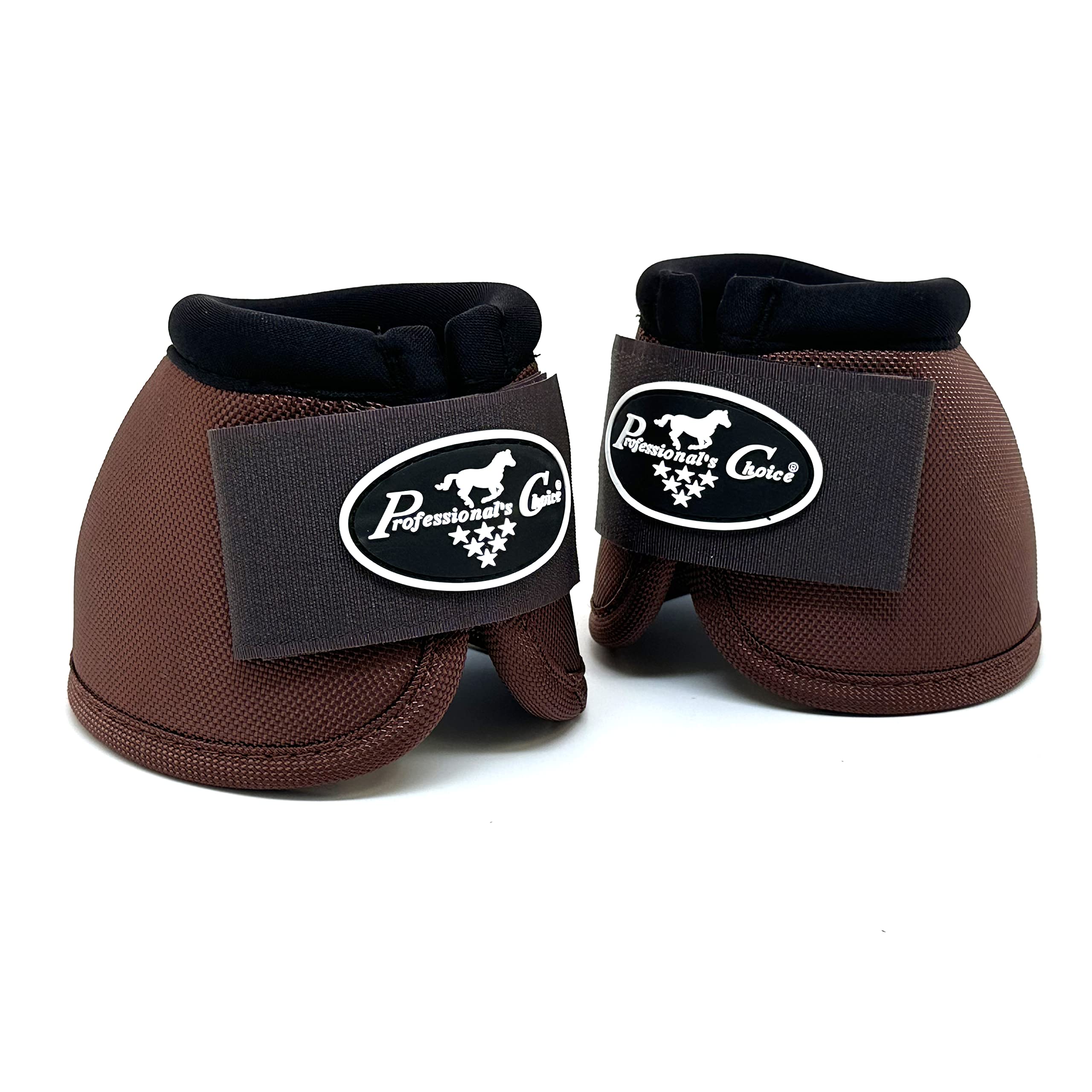 Professionals Choice Equine Ballistic - Dos campanas para caballo., S, Chocolate