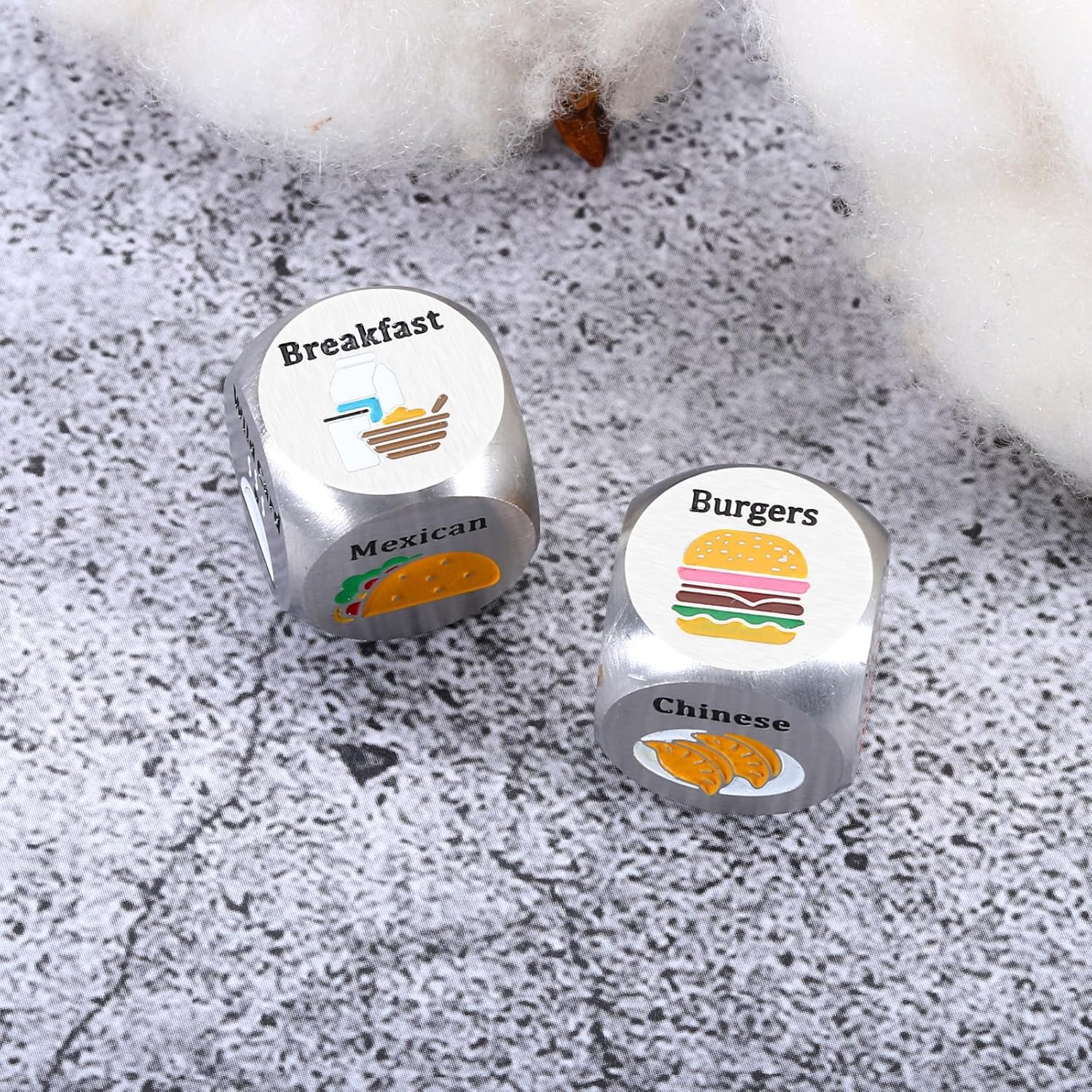 Valentines Day Gifts for Her Him, Anniversary Date Night Dice Gifts for Couples Boyfriend Husband Girlfriend Wife Funny Food Decision Dices Birthday Gift for Women Men Christmas Wedding Galentines Day