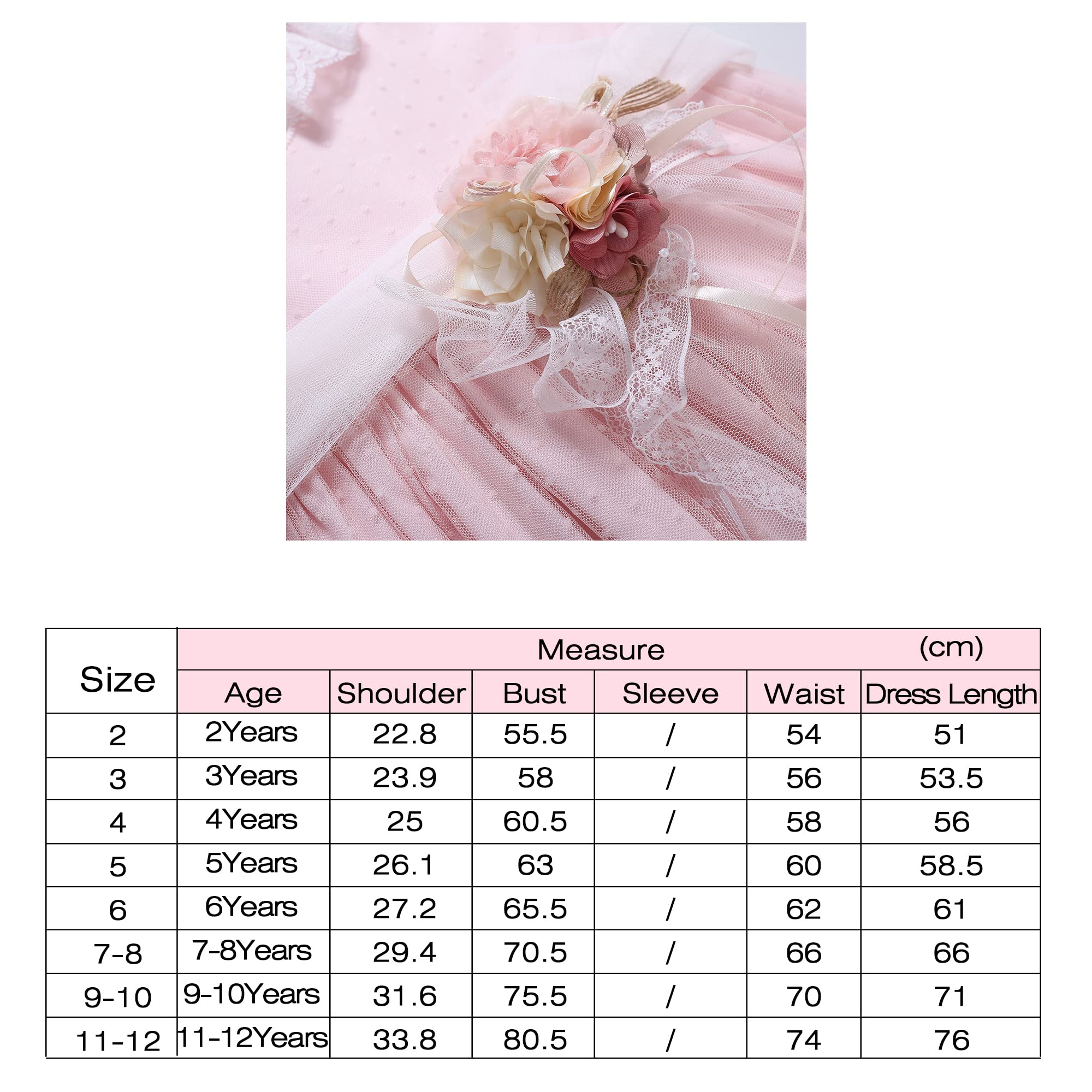Niñas Verano Dulce Rosa Encaje Ruffle Ropa Tamaño 2 3 4 5 6 8 10 Niño Lindo Vestidos de Moda de Vacaciones