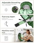 Sportneer Sleeping Bag, 3-4 Seasons Sleeping Bags for Adults Kids Warm Cold Weather Waterproof Lightweight Portable Sleeping Bag for Adults Boys Girls Camping Hiking Backpacking Outdoor Travel
