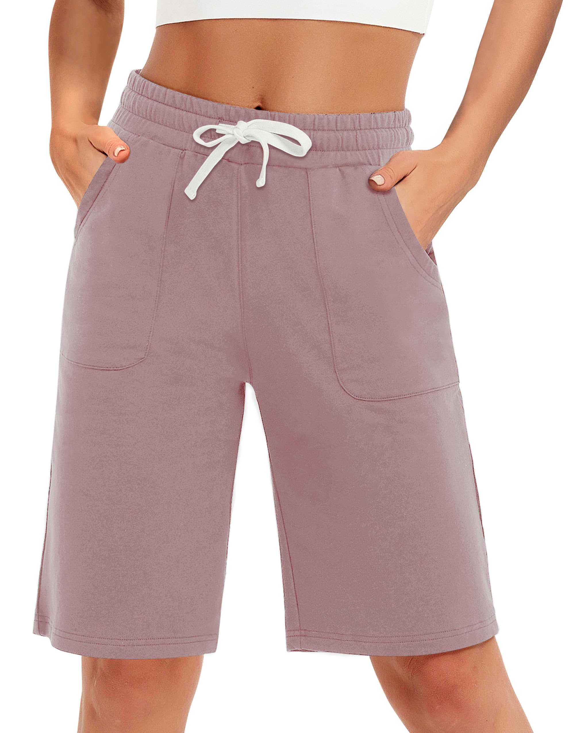 SPECIALMAGIC Bermuda Shorts for Women with Pockets 10