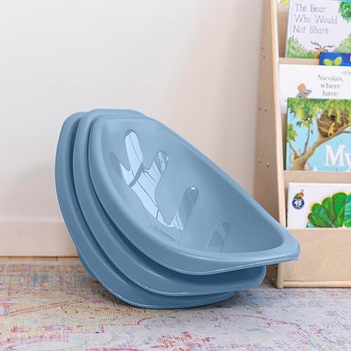 Miniatura 63 de ECR4Kids Leaf - Asiento de suelo, silla mecedora, color chocolate, 6 piezas Chocolate,Azul,Tono tierra,Verde Fern,Gris,Verde cazador,Naranja,Azul