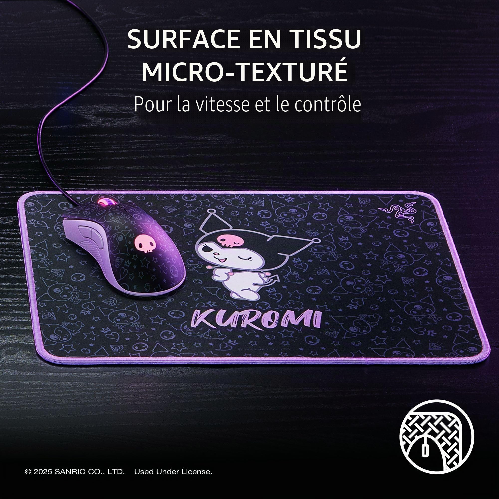 Razer DeathAdder Essential Ensemble Souris de Jeu et Tapis de Souris de Jeu Souple Goliathus Édition Kuromi