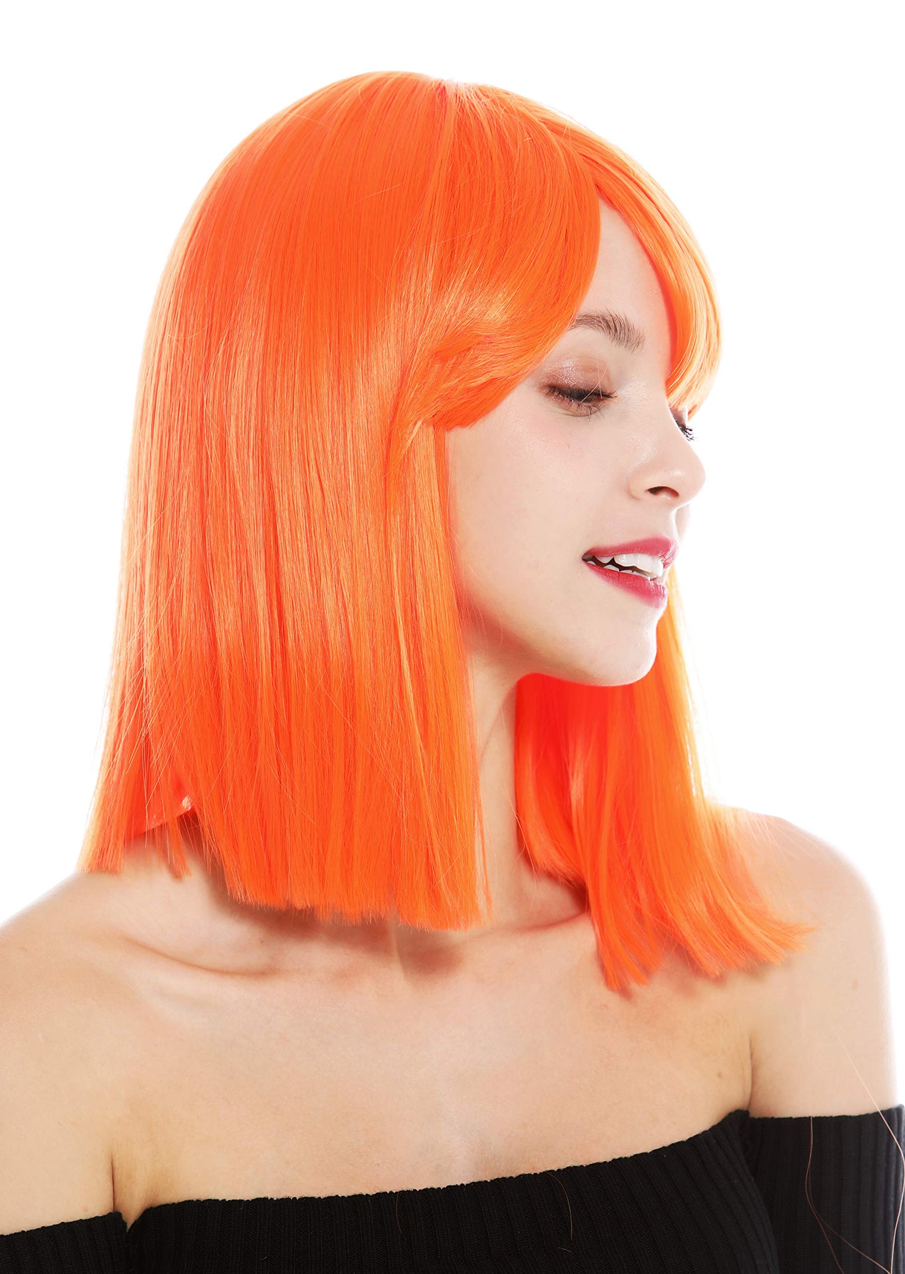 WIG ME UP - VK-10-TF2201 quality women's wig short shoulder length long bob sleek Cleopatra fringe orange - Image 2