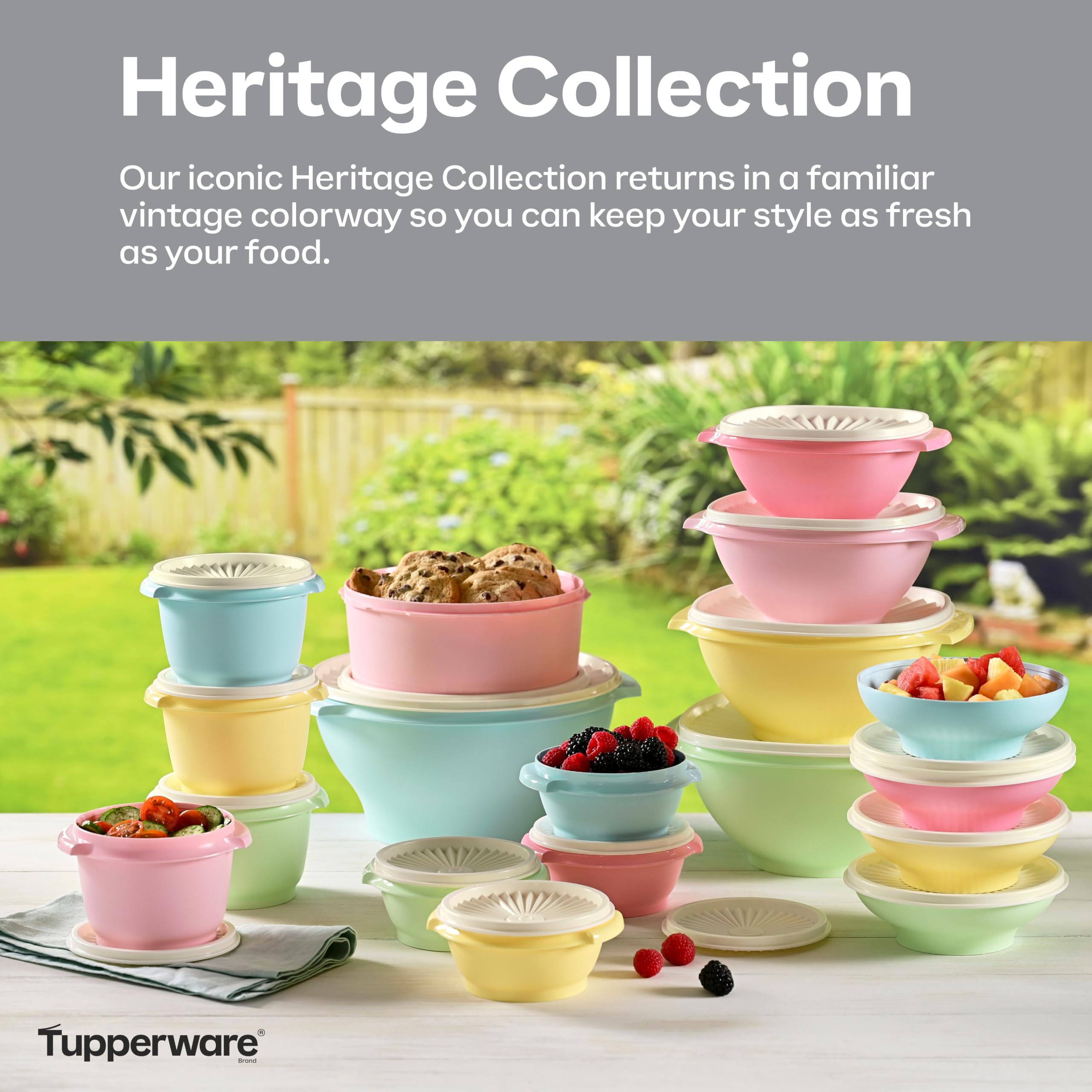 Amazon｜Tupperware Heritage Collection 36 Piece Food Storage