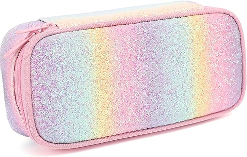 Miniatura 8 de FlowFly Estuche para Lápices de Gran Capacidad para Niños, Niñas y Adolescentes – Estuche Multifuncional con Cremallera, Bolsa de Lápices Suave y