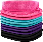Orighty Makeup Remover Cloths Makeup Removal Face Cleansing Cloth, Reusable Makeup Remover Pads Remove Instantly Dirt with Just Water, 5 x 5 in (12 Pack)