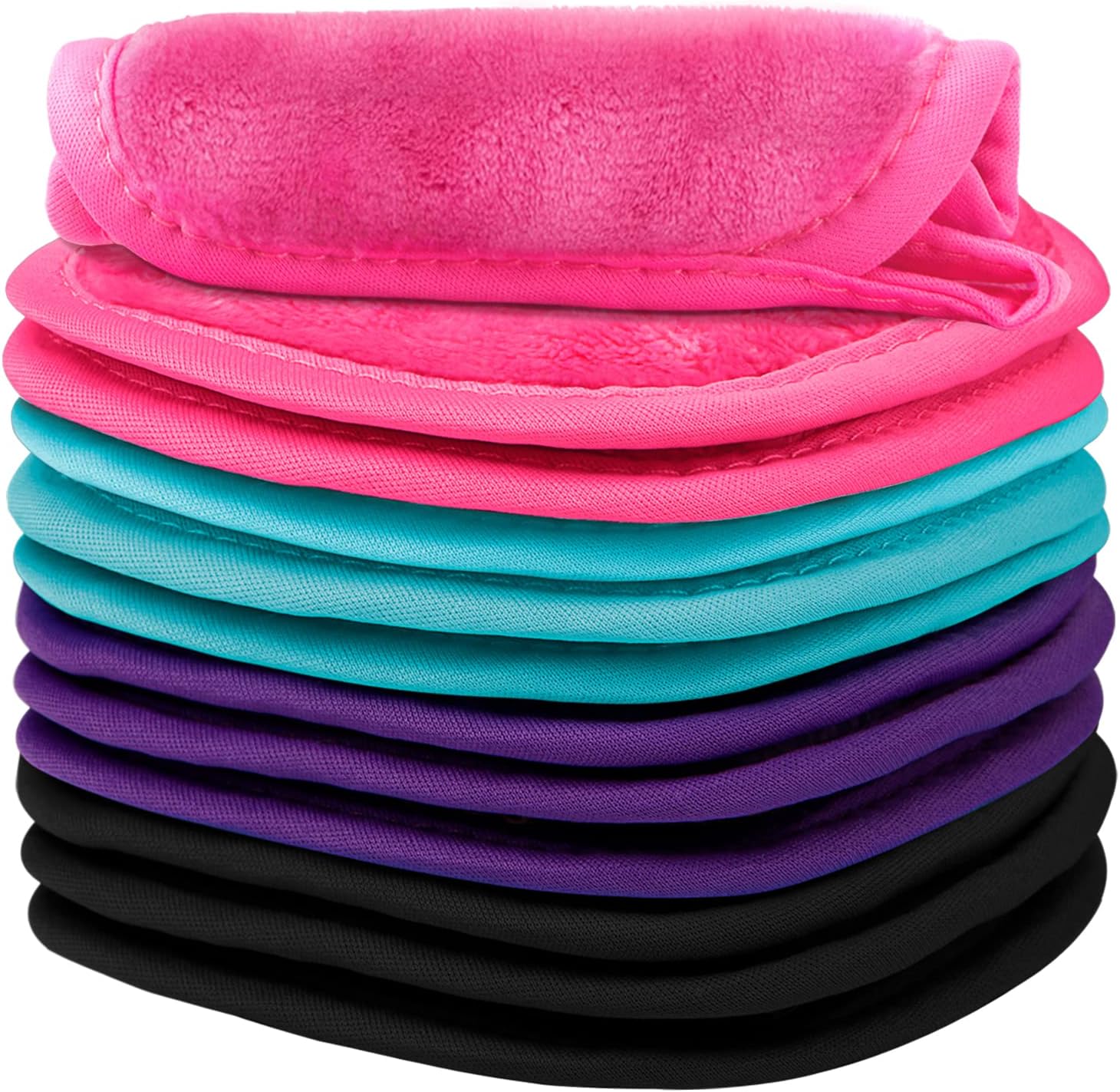 Orighty Flannel Makeup Remover Cloths 12 Pack, Makeup Removal Face Cleansing Cloth, Reusable Makeup Remover Pads Remove Instantly Dirt with Just Water, 5 x 5 in