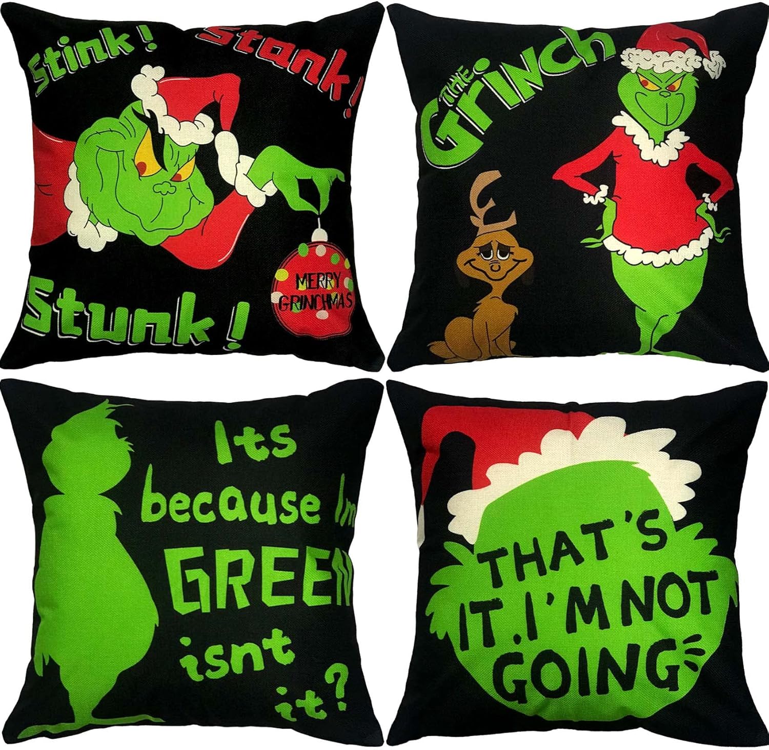 grinch pillow cases