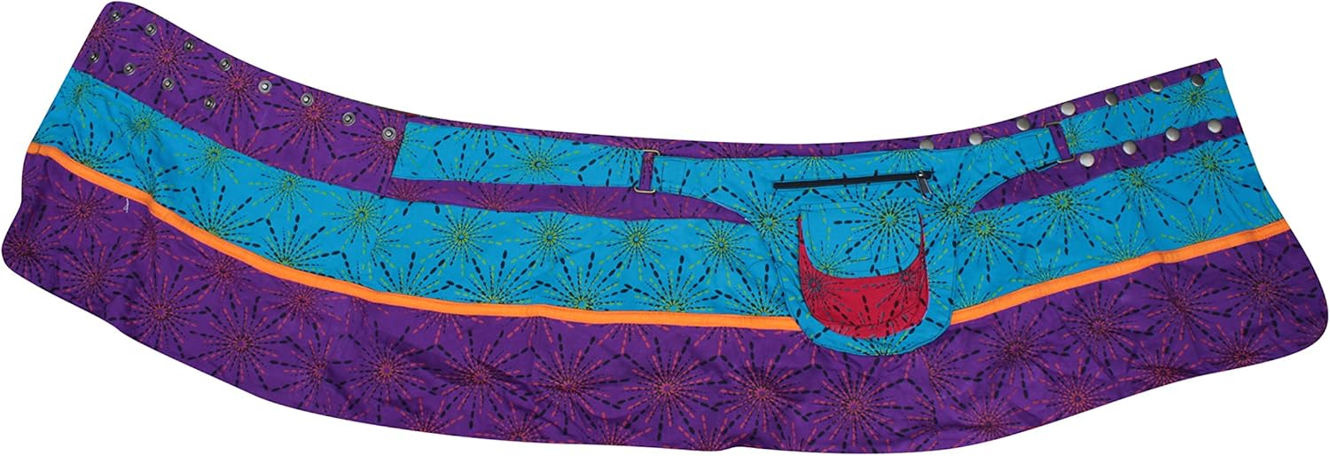 Shopoholic Fashion Womens Reversible Both Side Wrap Round Hippy Popper Skirt