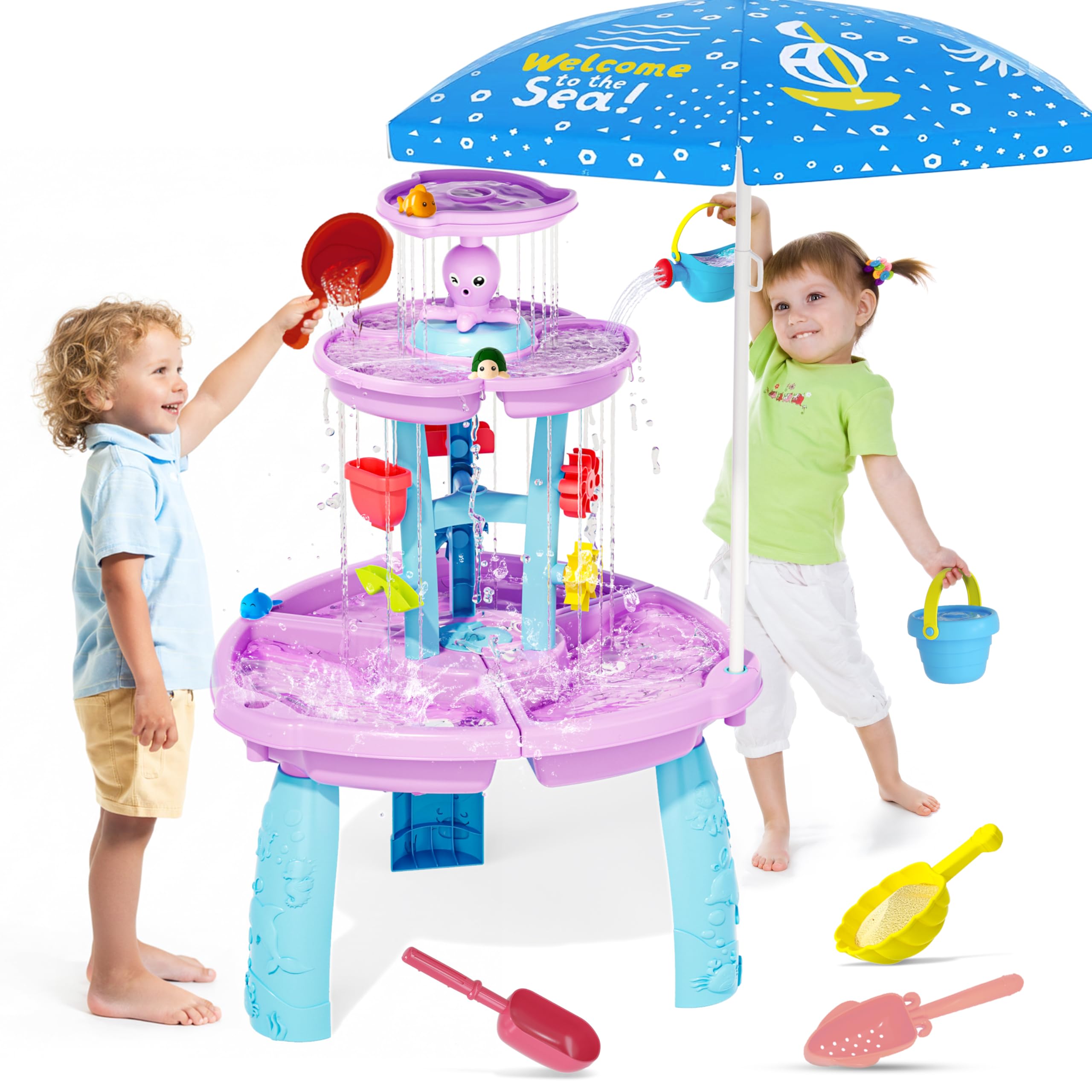 maysida Upgraded Water Table with Umbrella