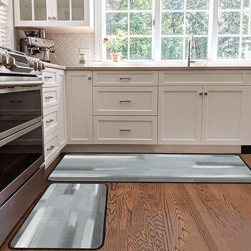 Miniatura 80 de Juego de 2 tapetes de cocina de Navidad, tapete de cocina con respaldo antideslizante, tapete de cocina decorativo lavable para decoración