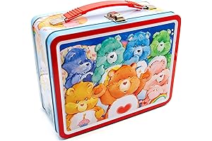 Nostalgic AQUARIUS Care Bears Vintage Metal Lunch Box for Kids and Adults