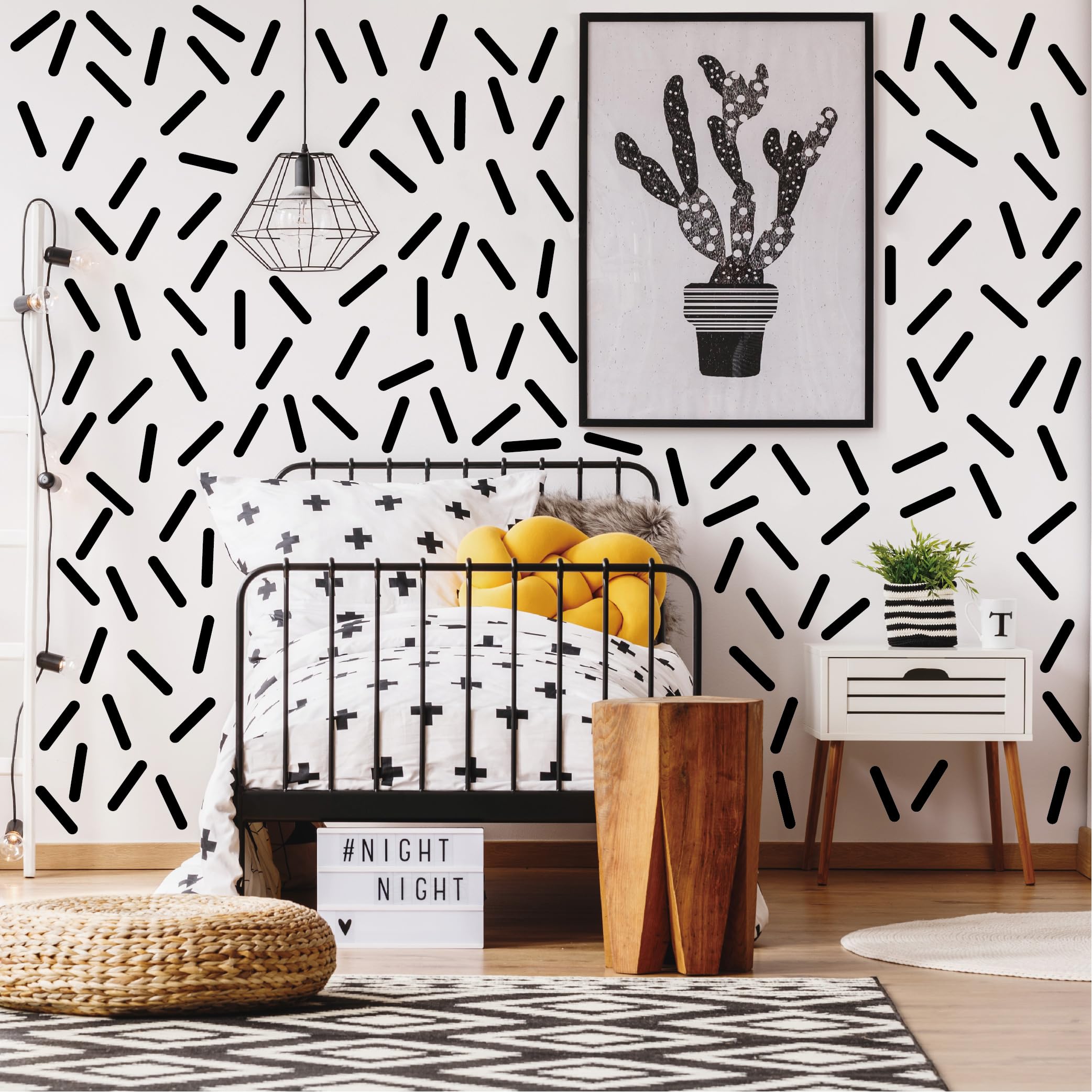 10 Sheet Black Confetti Wall Sticker Confetti Wall Decal for Bedroom Living Room Classroom, Playroom Decor Removable Wall Stickers
