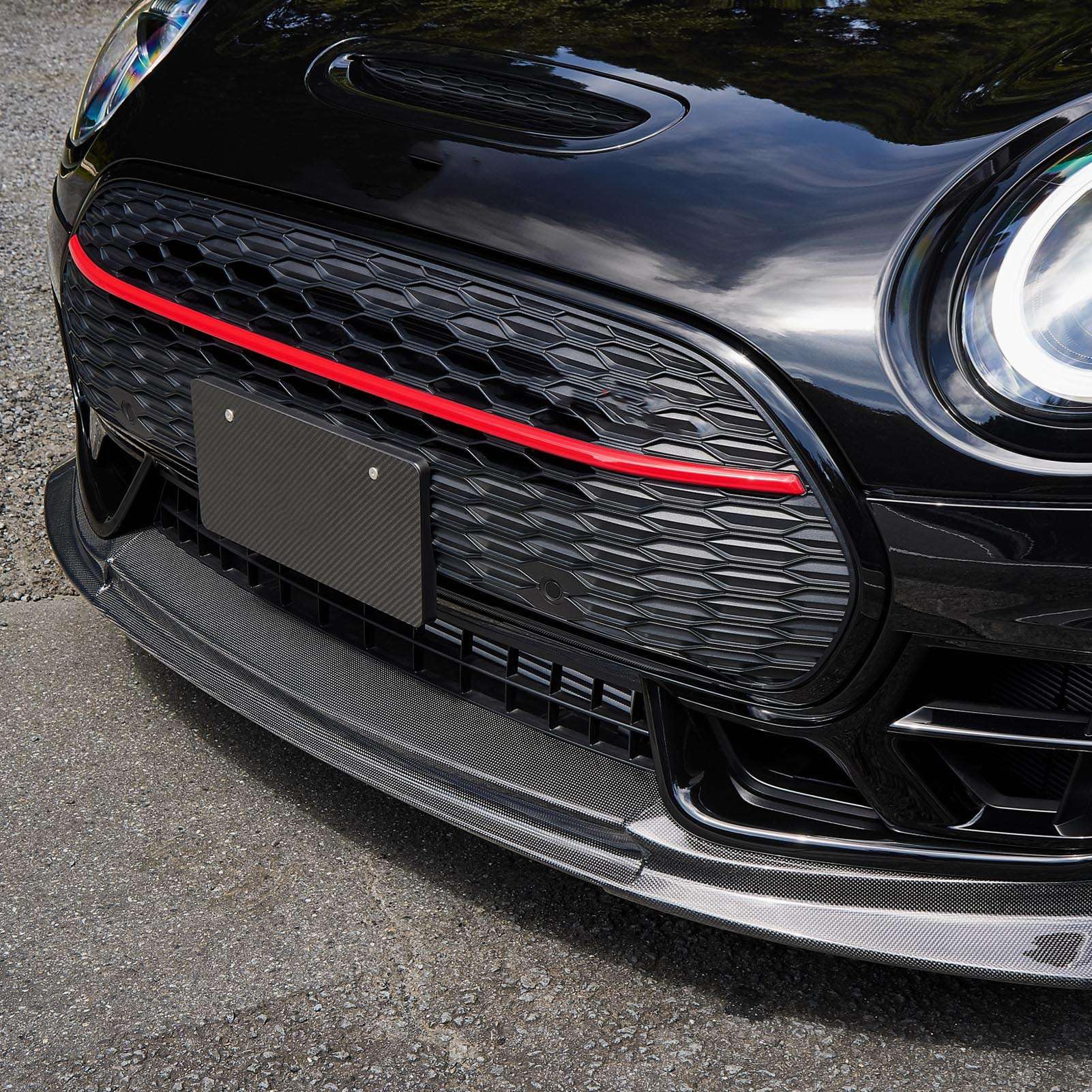 Negro brillante rejilla alrededor de la cubierta de ajuste para Mini Clubman F54 2015-2024, Clubman S F54 2015-2024, Clubman JCW F54 2015-2024, instalación simple, 51137351369