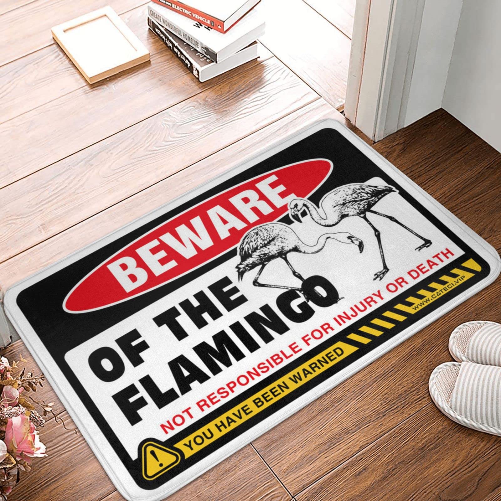 Tapis d'extérieur Flamingo 50x80 cm uni pour déco de bar