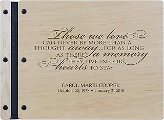 LifeSong Milestones Custom Funeral Guest Book 13.5