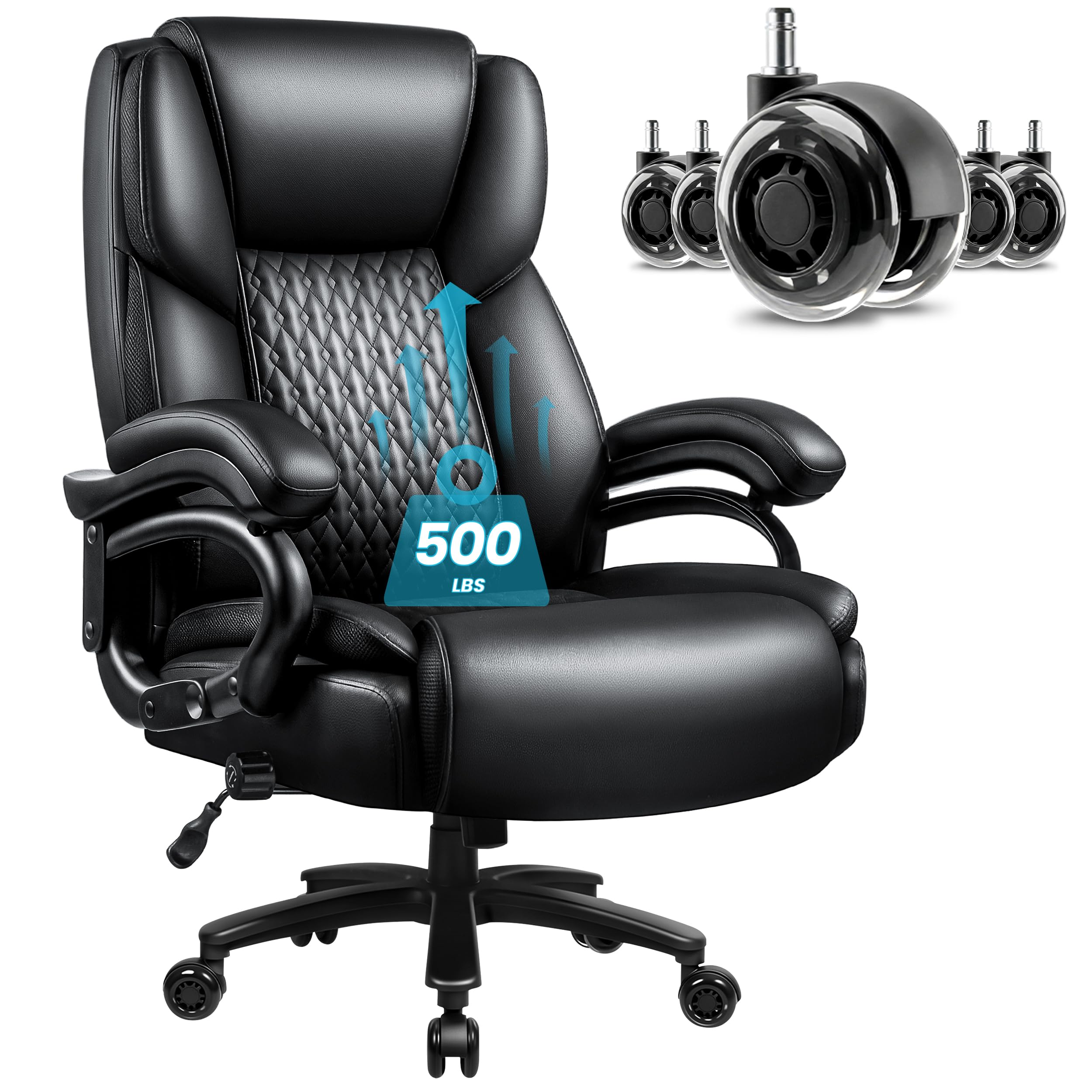 Amazon.com: Big and Tall Office Chair 500lbs, Heavy Duty Executive