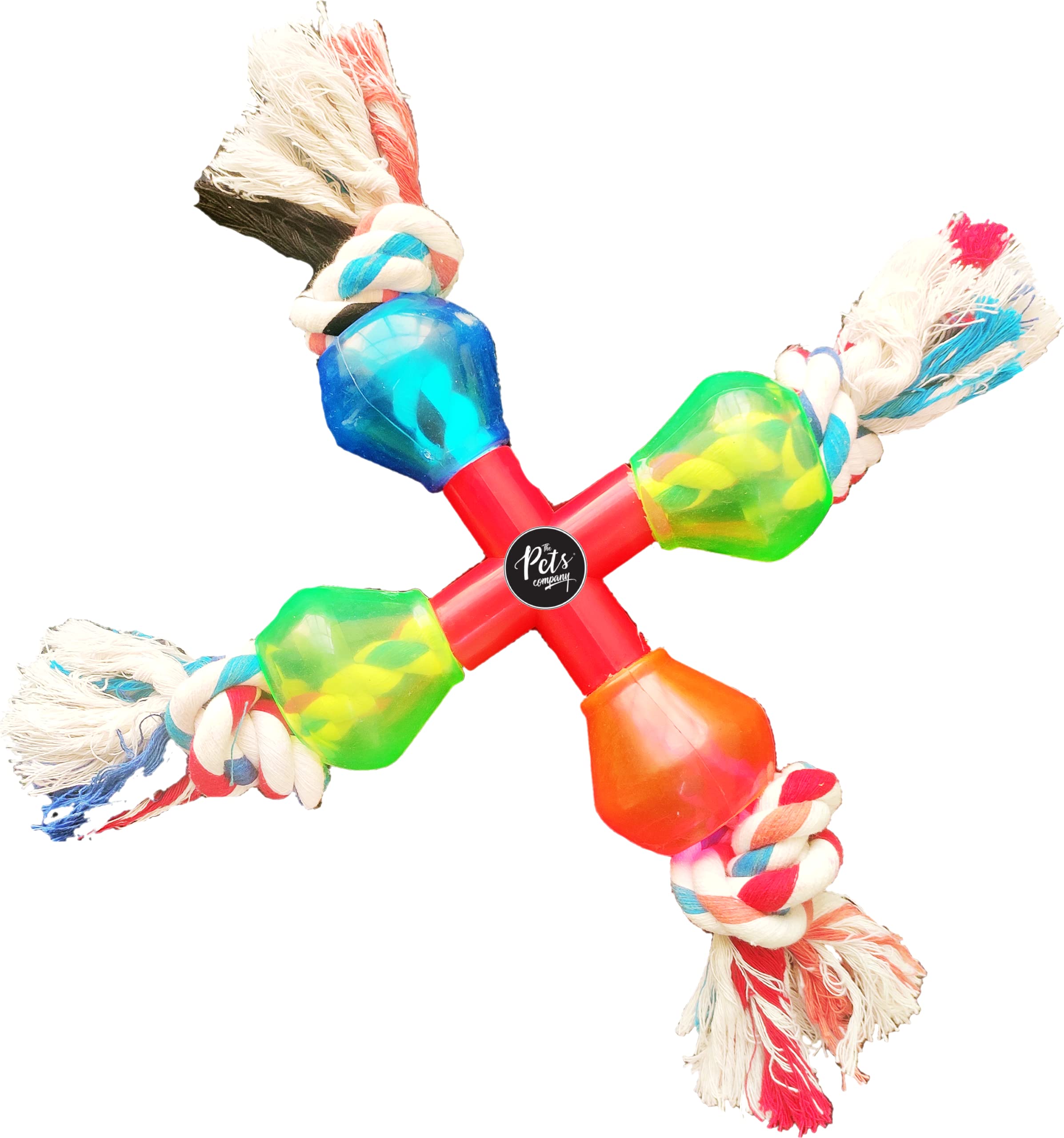 The Pets Company Rubber Rope Dog Tug Toy, X Shape with TPR Treat Pods (B09LMBLWTN) Amazon Price History, Amazon Price Tracker