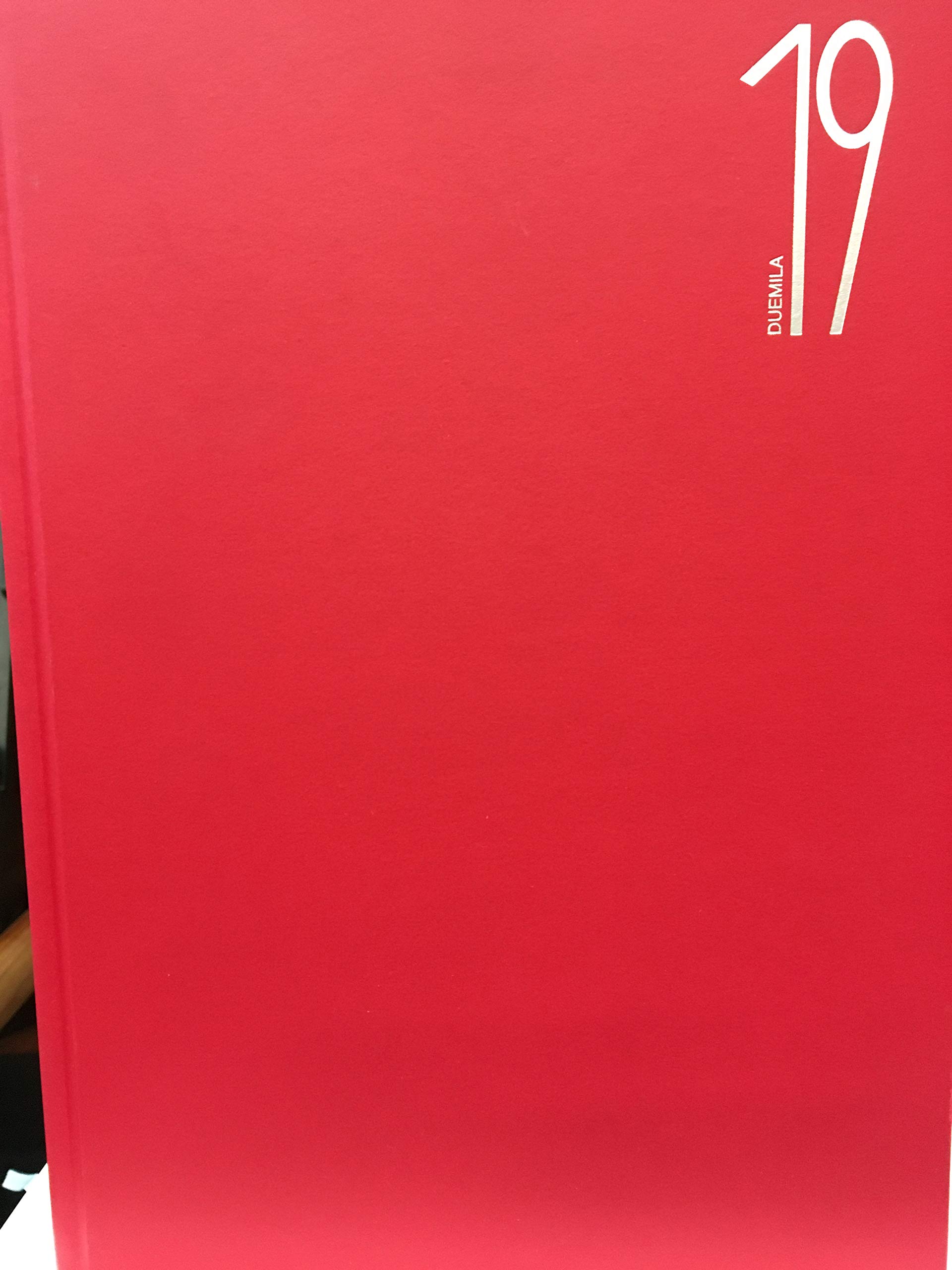 AGENDA MEGA GIORNALIERA 2 PAGINE PER OGNI GIORNO FORMATO A4 COPERTINA ROSSA