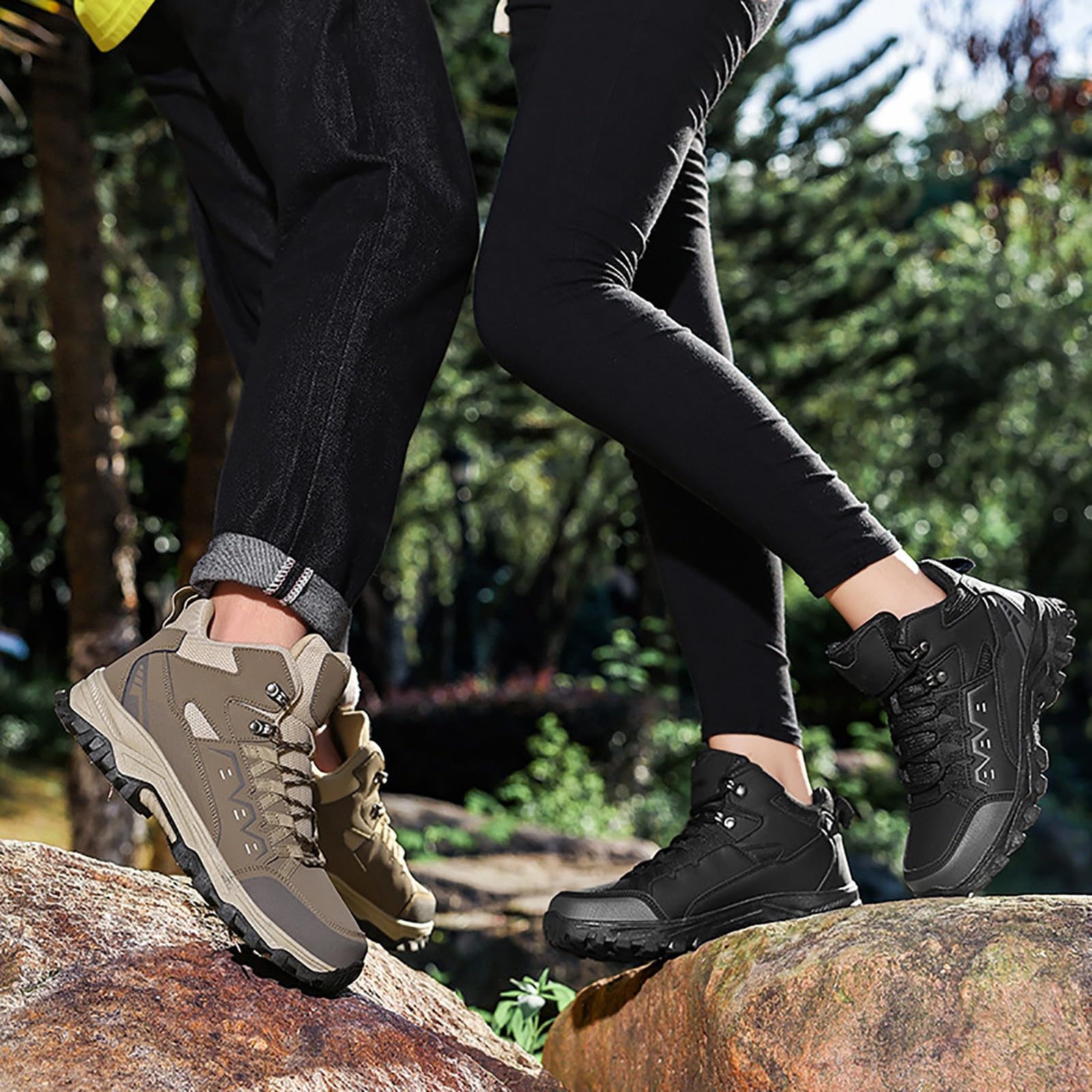 Trekkingschuhe Herren Wasserdicht Atmungsaktiv Wanderschuhe Rutschfest