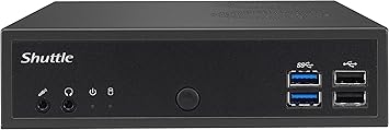 Shuttle XPC Slim DH02U Mini Barebone PC Embedded Intel Kabylake-U Celeron 3865U Processors and NVIDIA GeForce GTX 1050 Graphics No RAM No HDD/SSD No OS Black