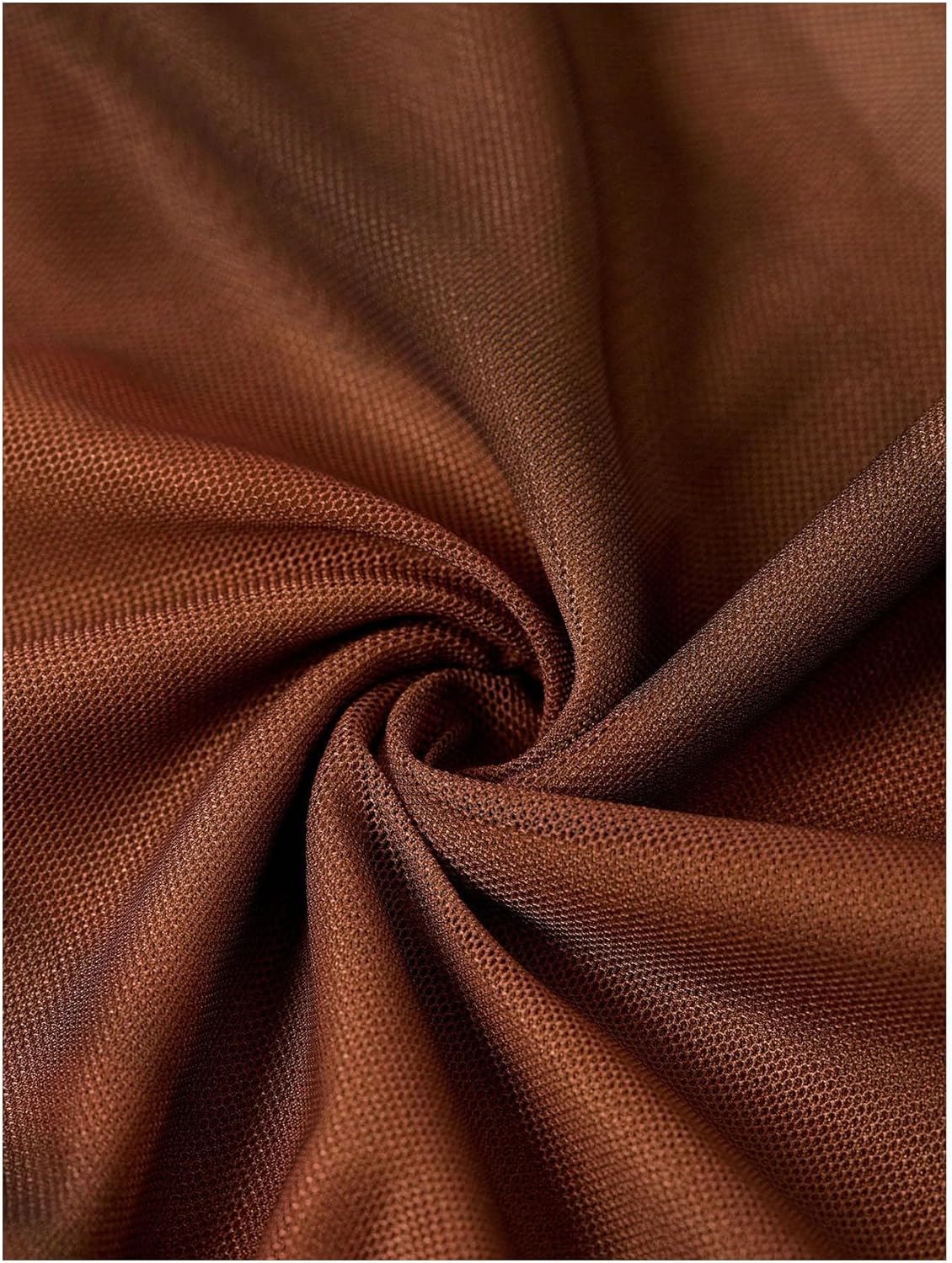 Milumia Women's Tie Dye Sleeveless Bodycon Dress Vintage Mock Neck Mesh Midi Dresses - Image 5