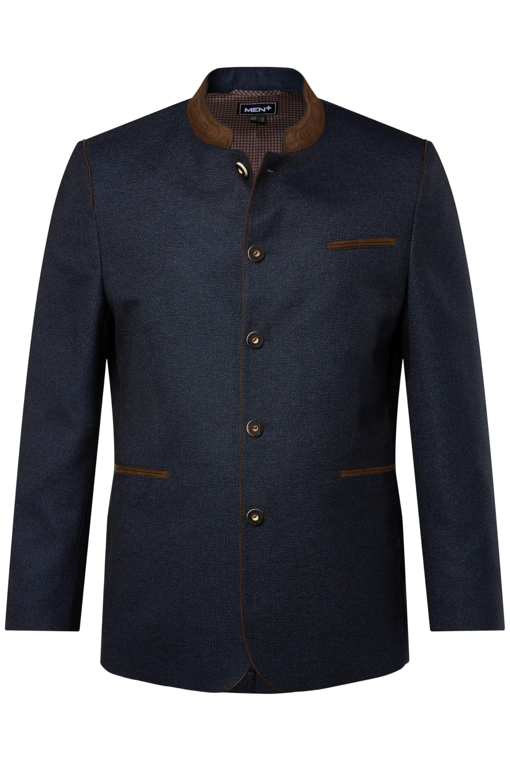 Men Plus Herren große Größen Übergrößen Menswear L-8XL Janker, Trachten, Leinenoptik, Stehkragen 831435